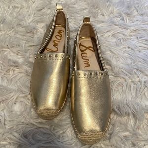 Sam Edelman Gold Espadrilles